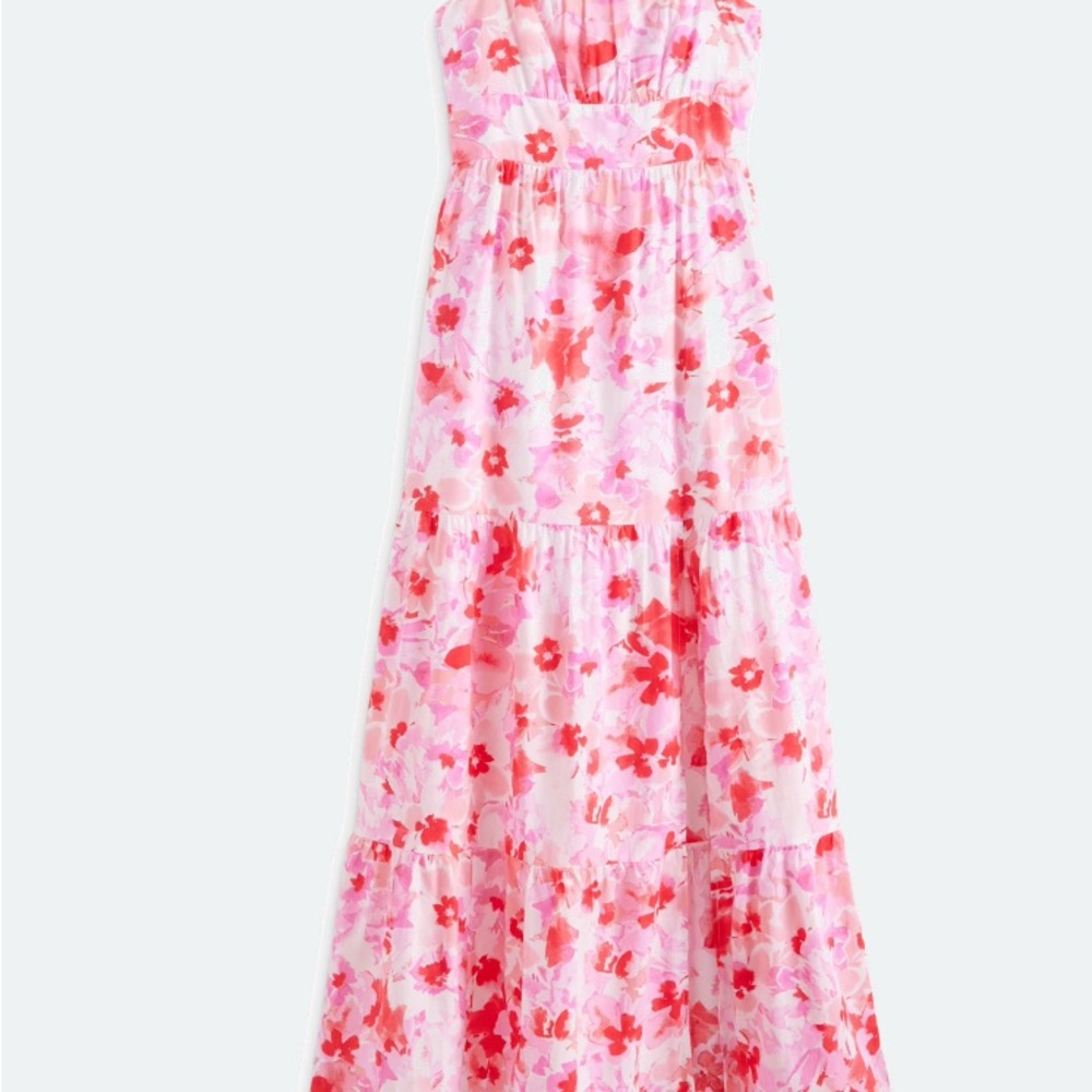 Floral Pink Maxi Dress